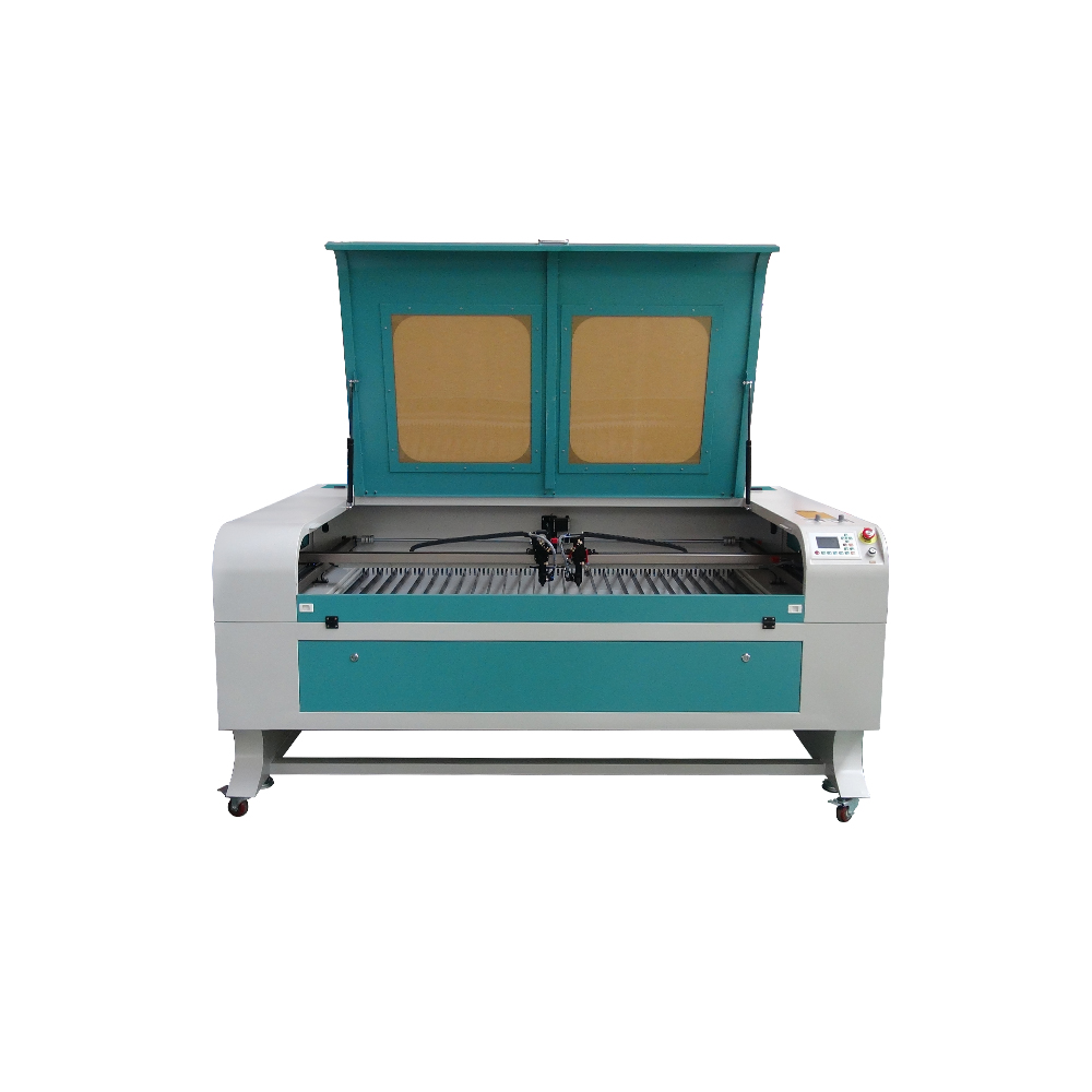 神繪激光1610激光切割機 無紡布毛氈剪紙電腦繡花雙頭激光雕刻切割機