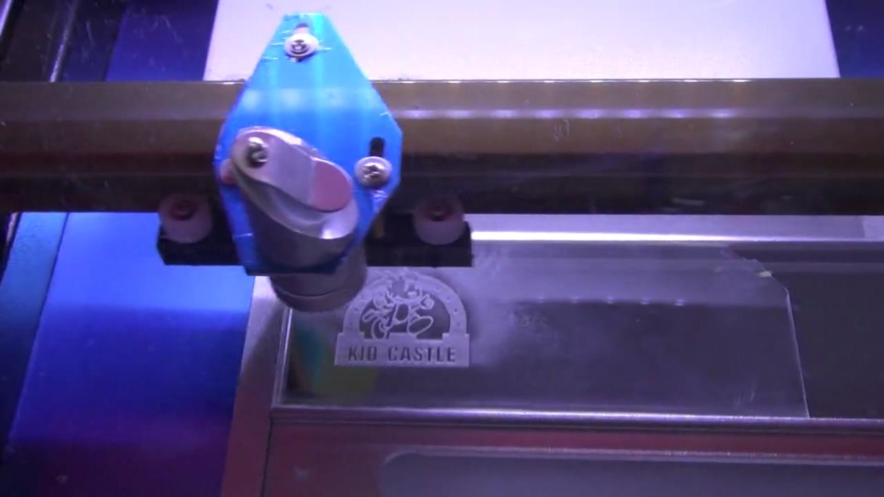 激光刻章機(jī)安裝和工藝品加工視頻